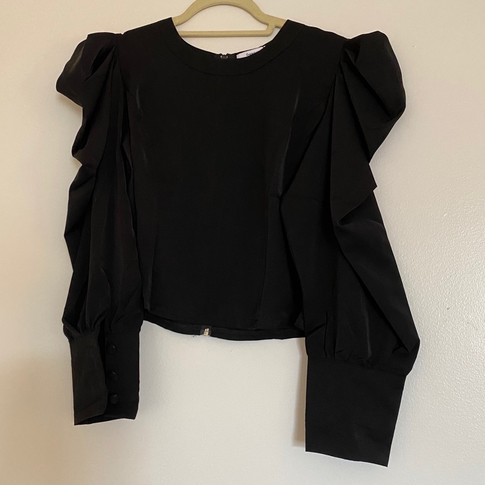 NWT - Nasty Gal Puff Sleeve Top